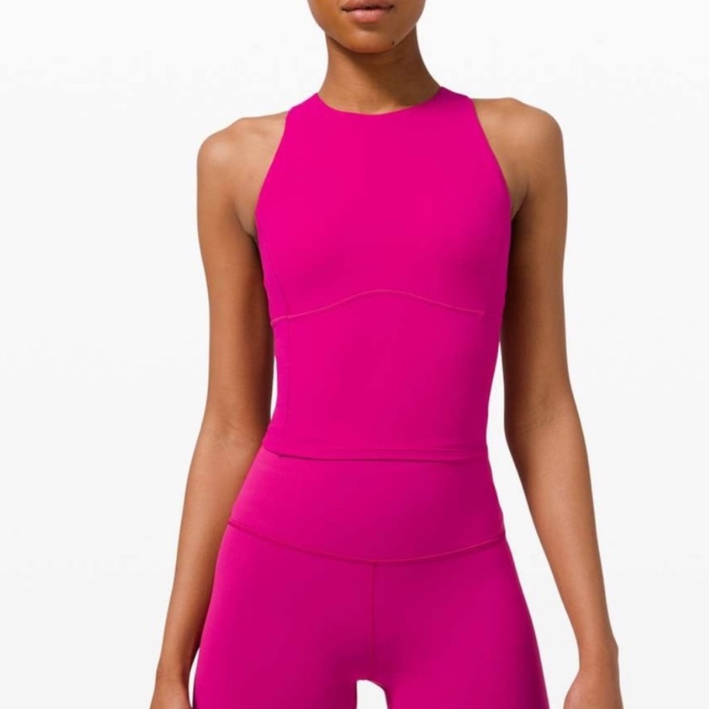 Lululemon Key to Balance Ripened Rasberry Tank Top